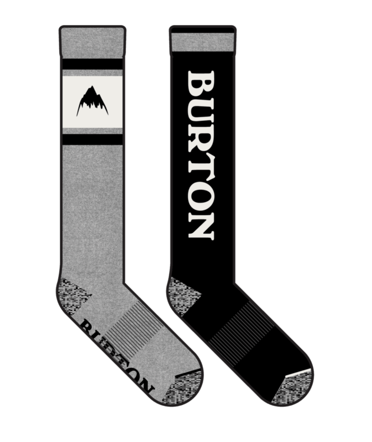 Burton Kids' Weekend Midweight Socks 2-Pack | True Black