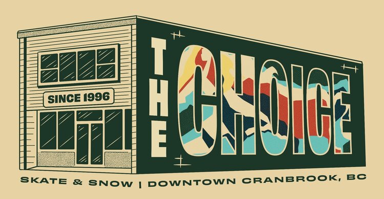 The Choice Shop Building Sticker | Cream