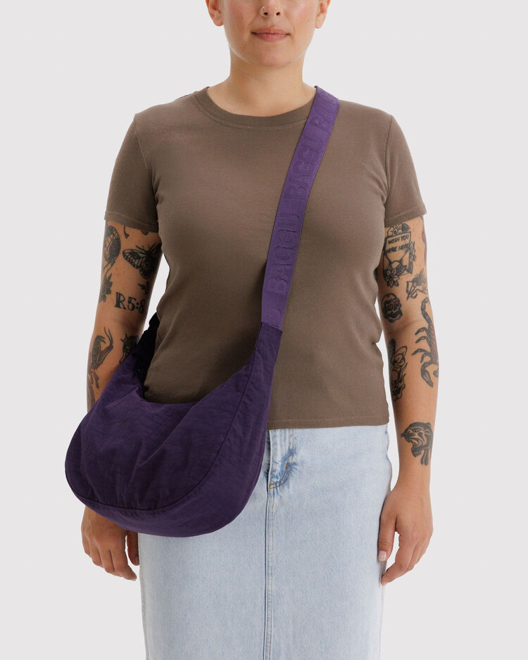 Baggu Medium Nylon Crescent Bag | Fig
