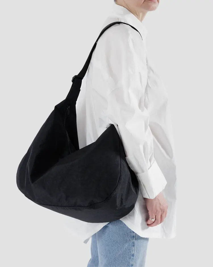 Baggu Baggu Large Nylon Crescent Bag | Black