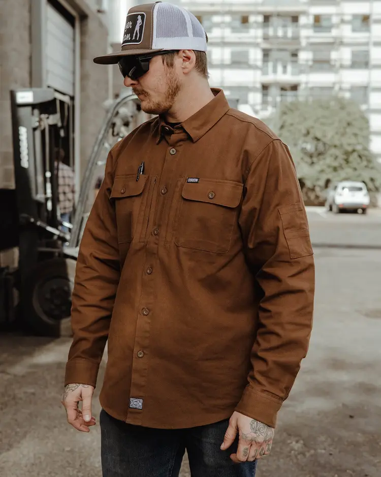 Dixxon Dixxon Workshirt Long Sleeve | Brown