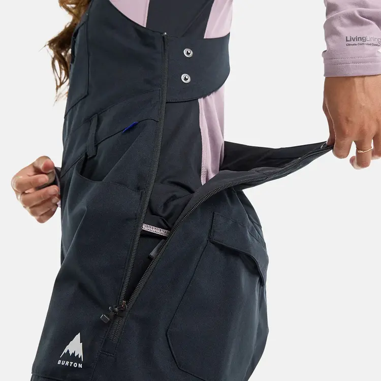 Burton Burton Women's Avalon 2L Stretch Bib Pants Shortt | True Black