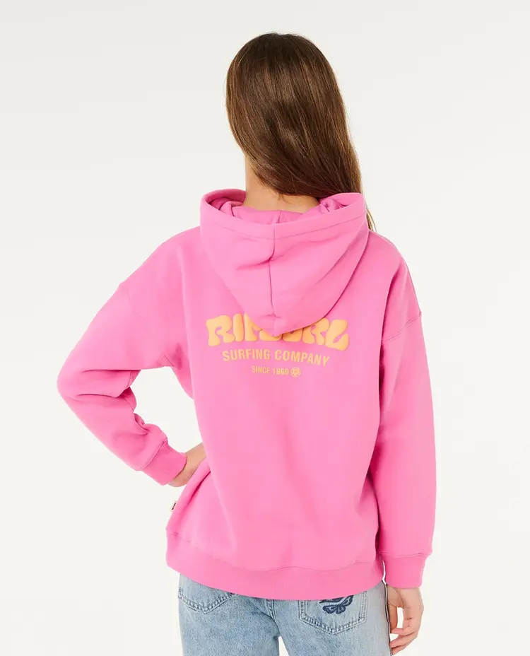 Rip Curl Youth Surf Puff Hood | Super Pink