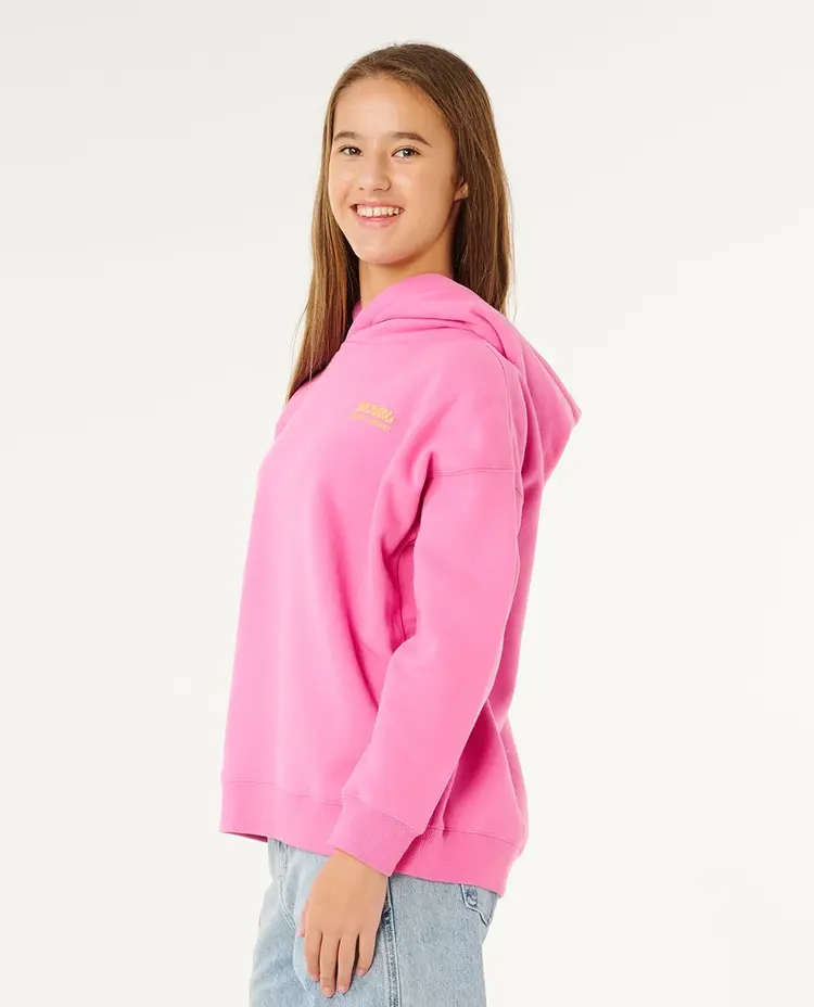 Rip Curl Youth Surf Puff Hood | Super Pink