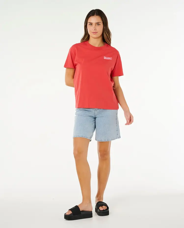 Ripcurl Ripcurl Ocean Break Rlxd Tee | Deep Red