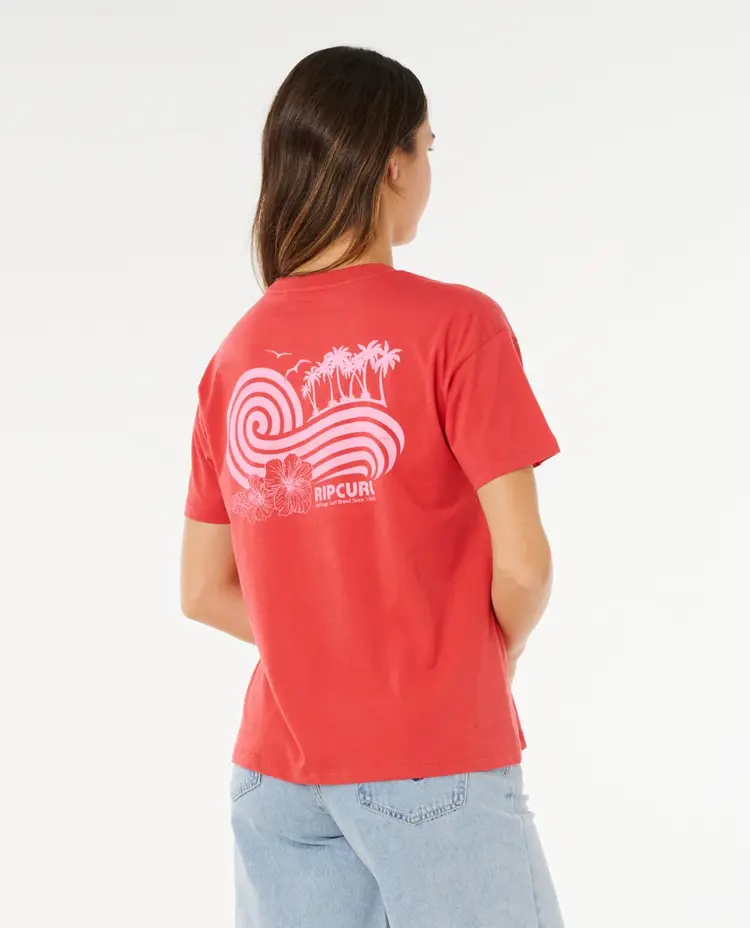 Ripcurl Ripcurl Ocean Break Rlxd Tee | Deep Red