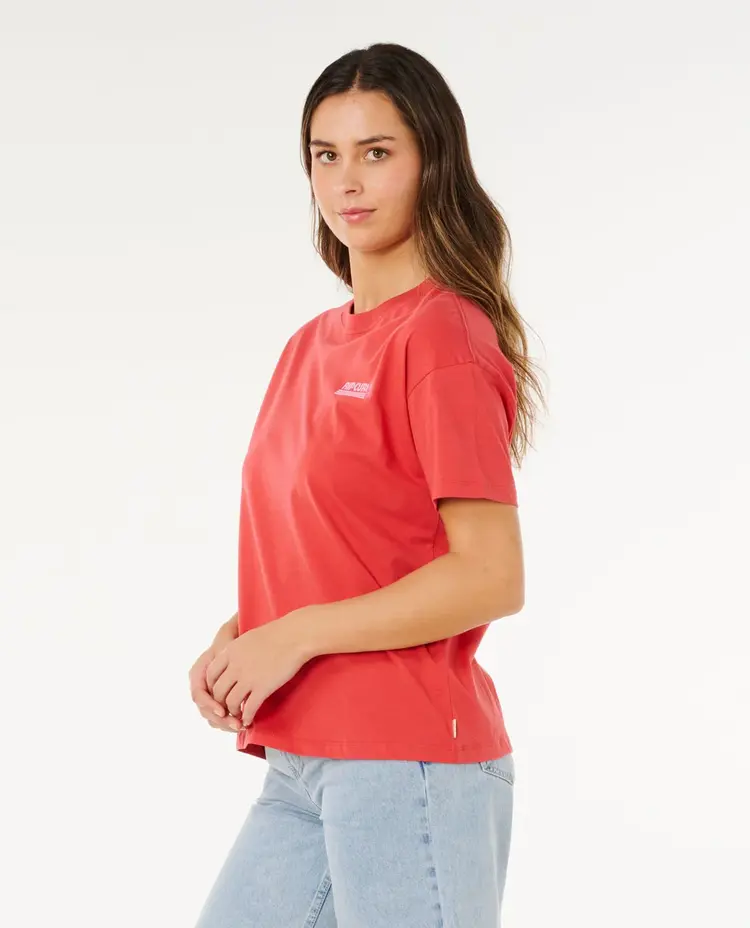 Ripcurl Ripcurl Ocean Break Rlxd Tee | Deep Red