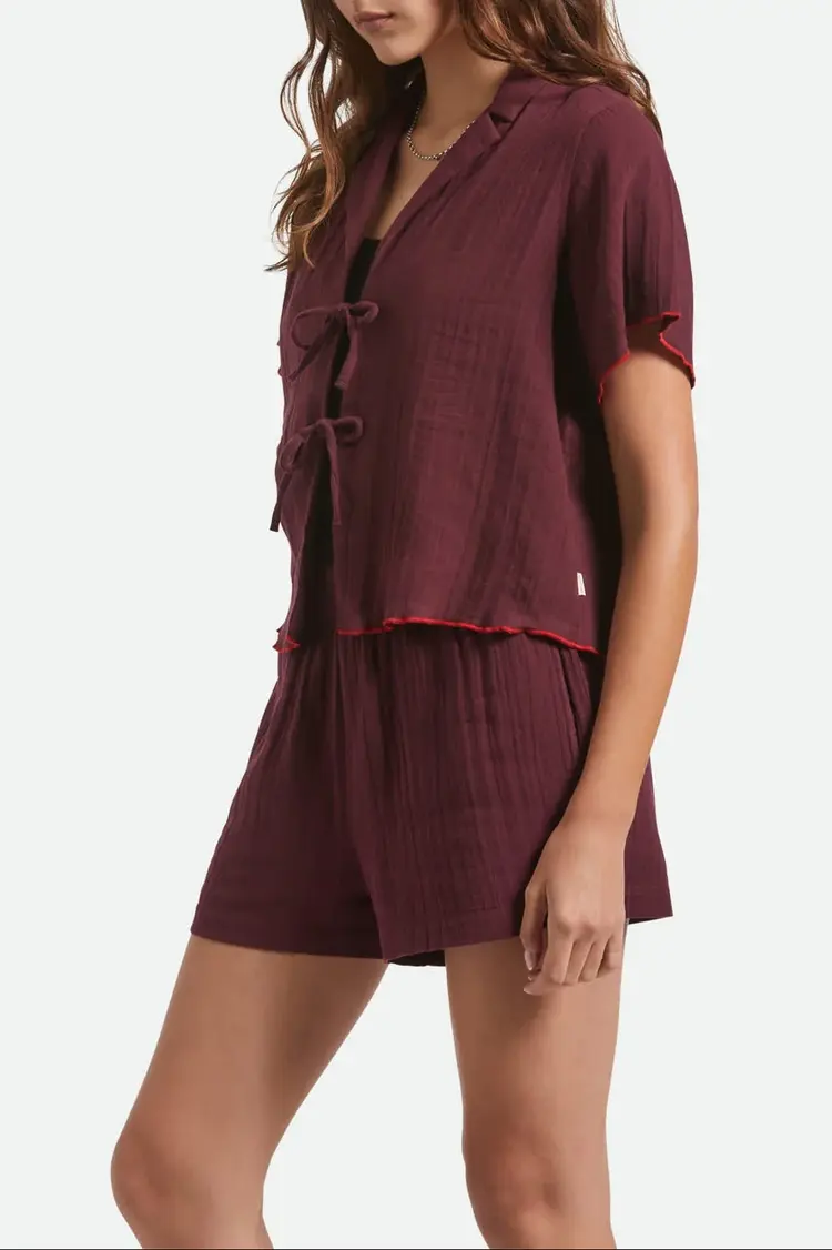 Brixton Wandering Tie Top | Port