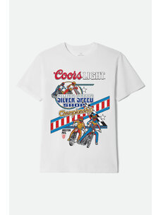 Brixton Brixton Coors Light Berm Short Sleeve  Standard Teewhite