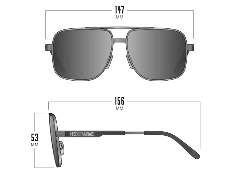 Heat Wave Nimitz | Satin Black / Ultra Black Polarized