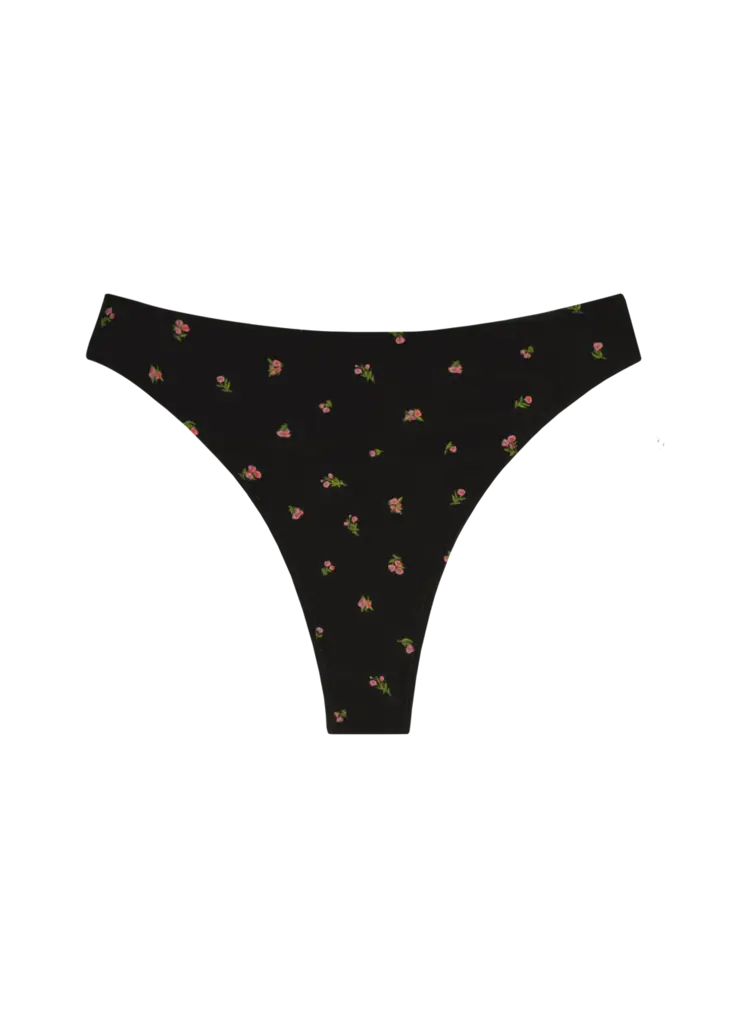 Huha Huha High Rise Thong | Midnight Rose