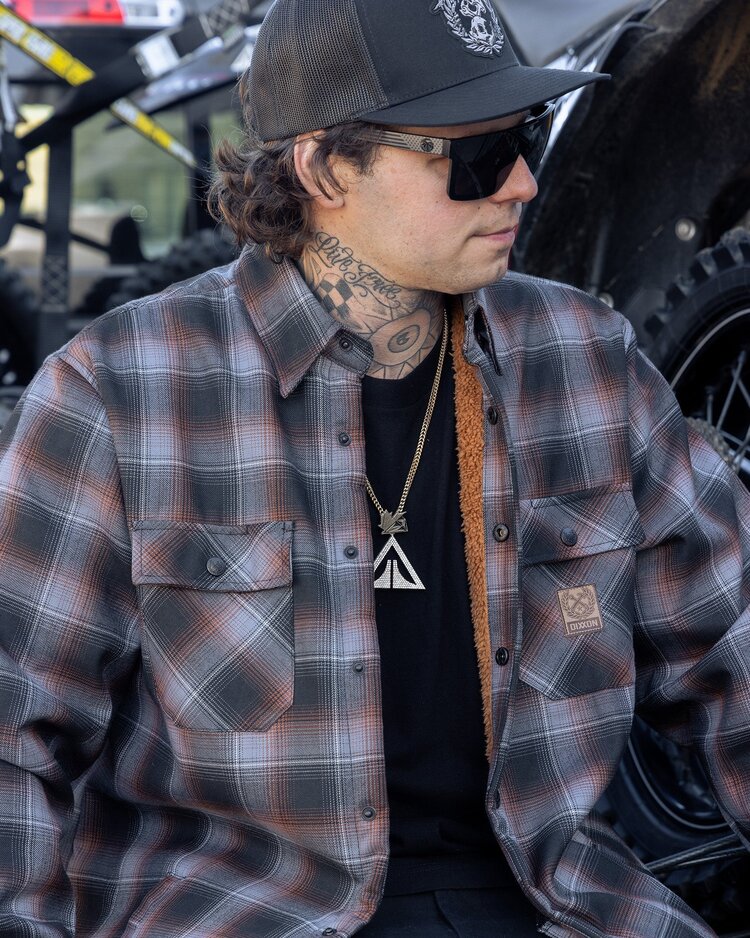 Dixxon Copperline Sherpa Flannel|  Black/Orange