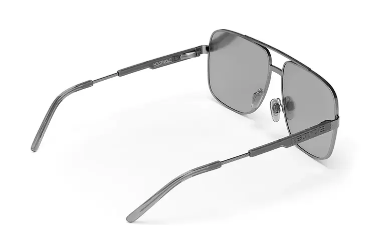 Heat Wave Heat Wave Nimitz Gun Metal | Silver Lens Polarized