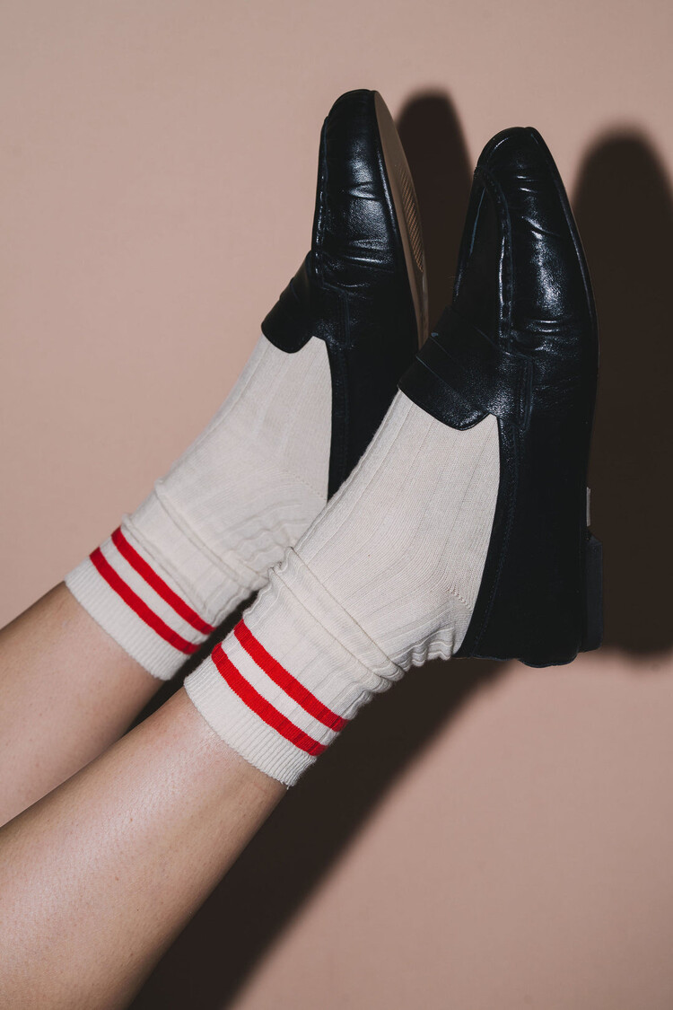 Unified Academy Socks | Cardinal Stripe
