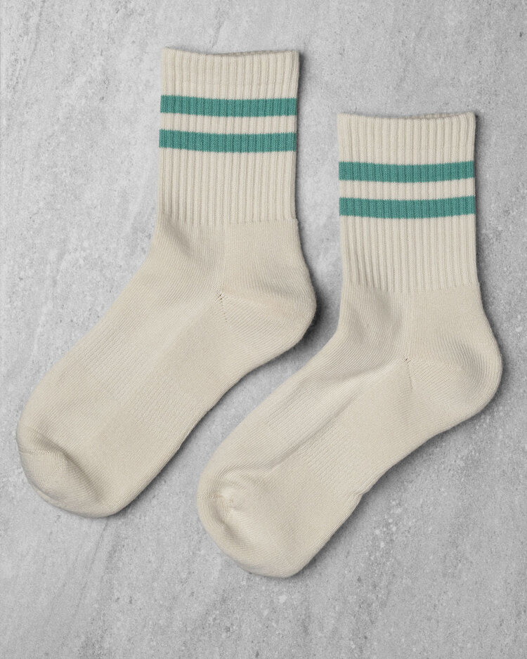 Unified Unified Gym Socks | Jade Stripe