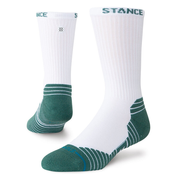 Stance Golf Fairway Ribbed Crew | White
