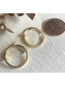 Pika & Bear P&B ACROPOLIS 18MM HOOP EARRINGS GOLD