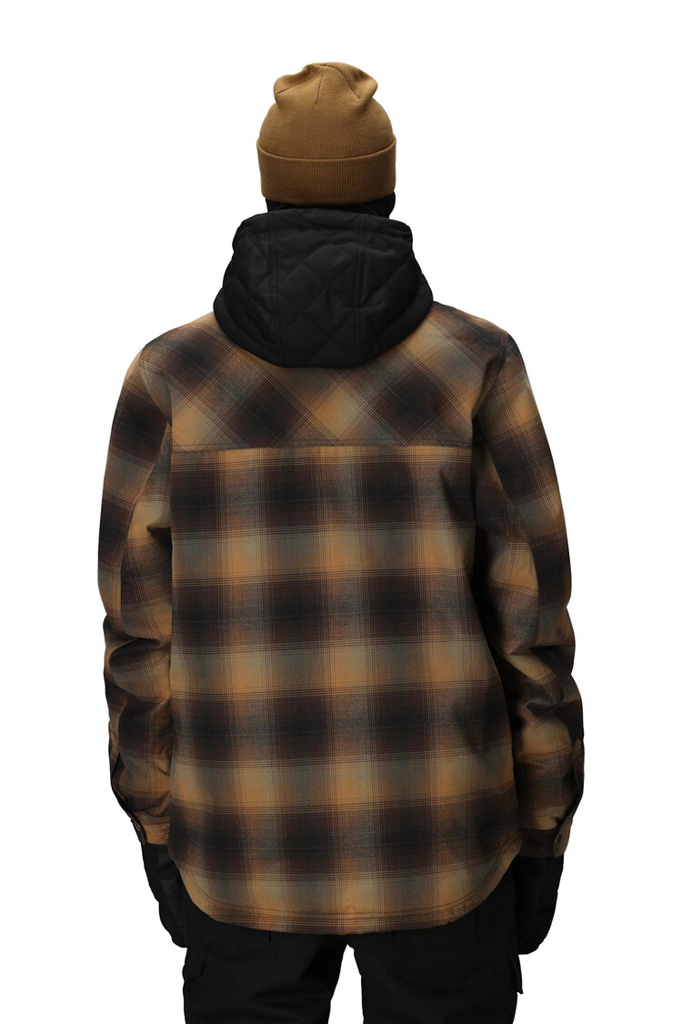 686 Technical Apparel Men's Woodland Insulated Jacket | Caramel Plaid