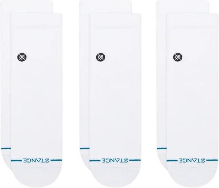Stance Stance Icon Quarter Length 3 Pack | White