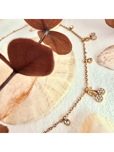 Pika & Bear Cherry Bomb Charm Necklace | Gold