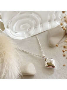 Pika & Bear Adore Tiny Heart Charm Necklace |Sterling Silver