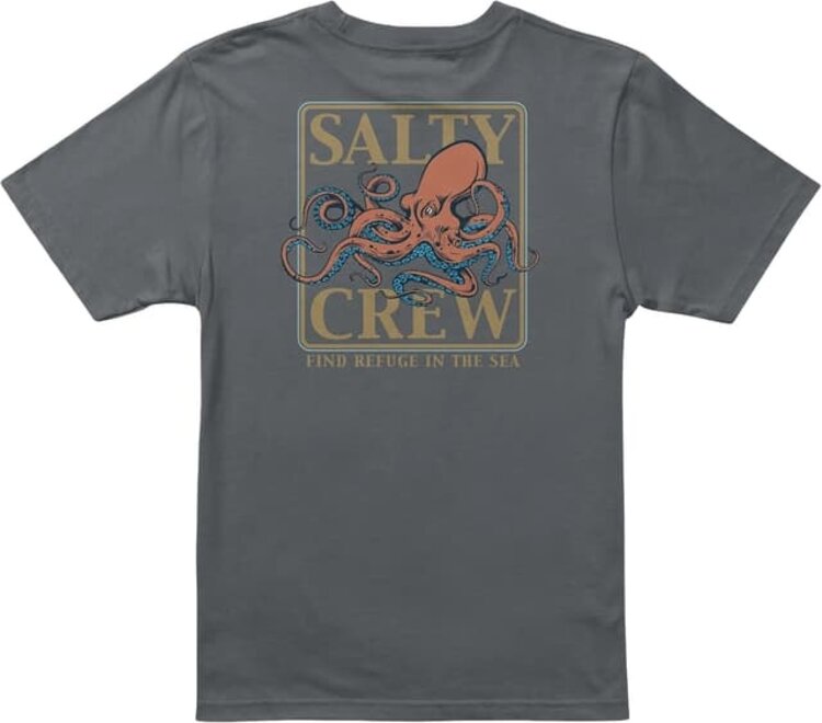 Salty Crew Salty Crew Ink Slinger Boys Ss Tee | Charcoal