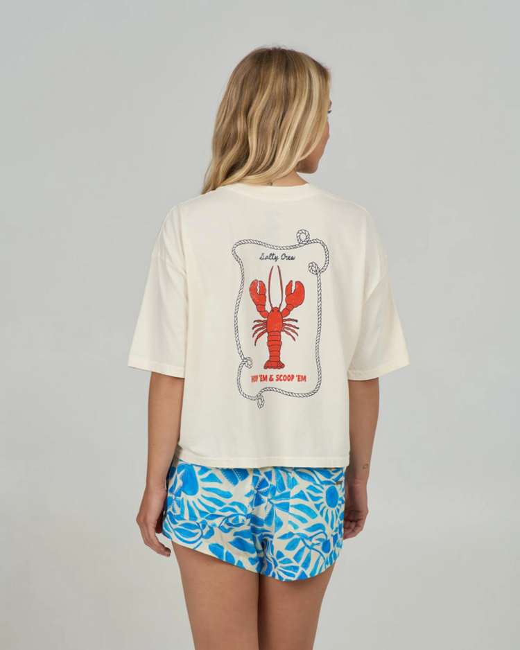 Salty Crew Shellbrate Skimmer Tee | Off White