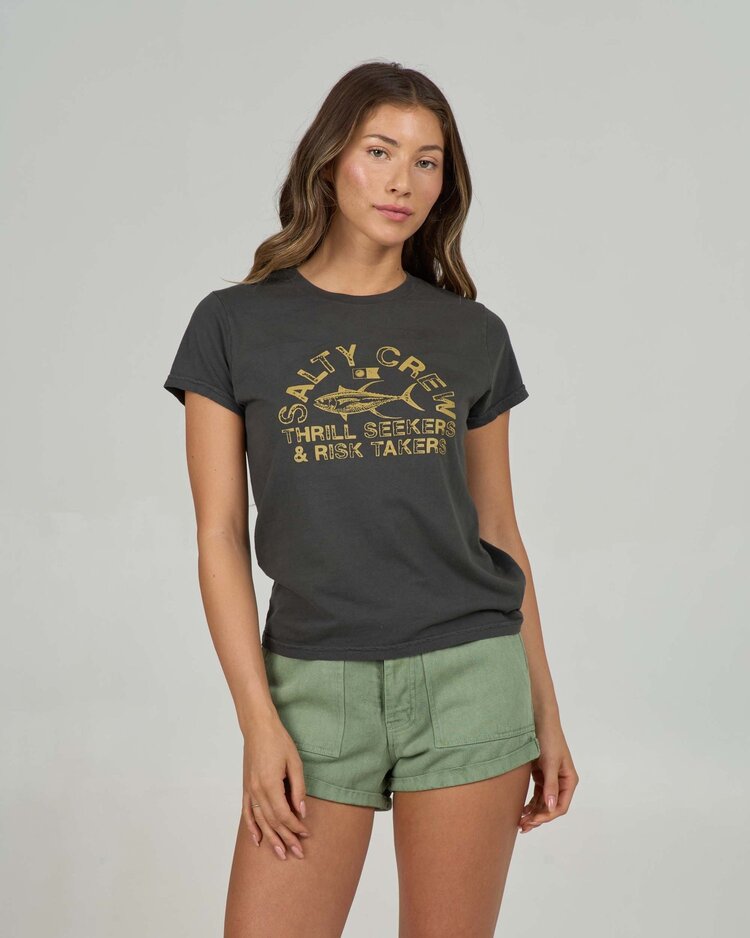 Salty Crew Salty Crew Stamped Modern Tee | Charcoal