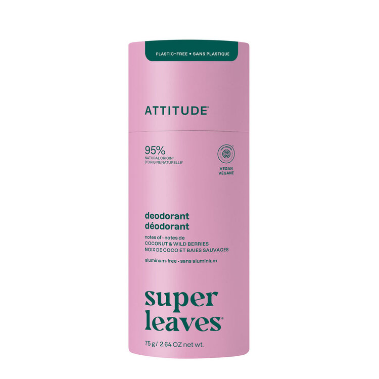 Attitude Deodorant Aluminum-Free | Coconut & Wild Berries