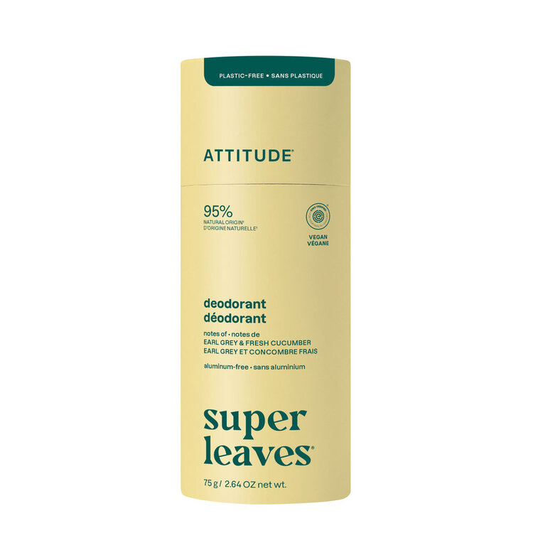 Attitude Deodorant Aluminum-Free | Earl Grey & Fresh Cucumber