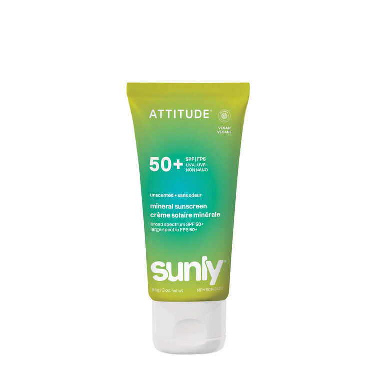 Attitude Face & Body Sunscreen SPF 50 | Unscented