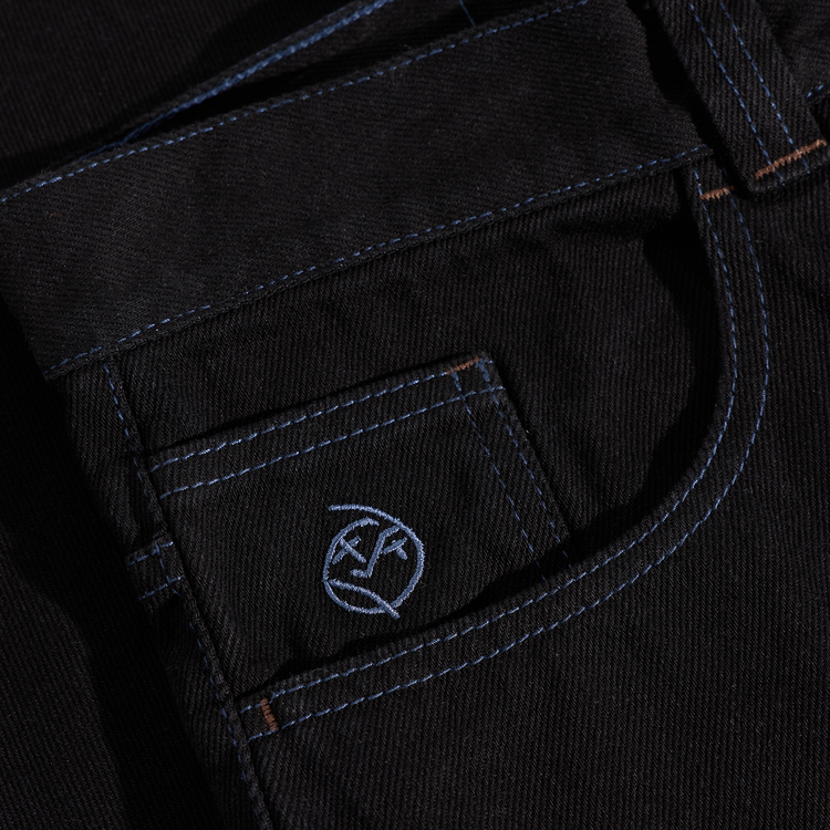 Polar Big Boy Pants | Black/Blue Stitching