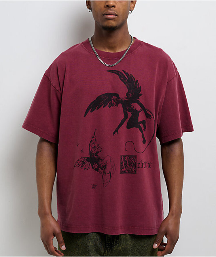 Welcome WELCOME FAIRY TEE MAROON