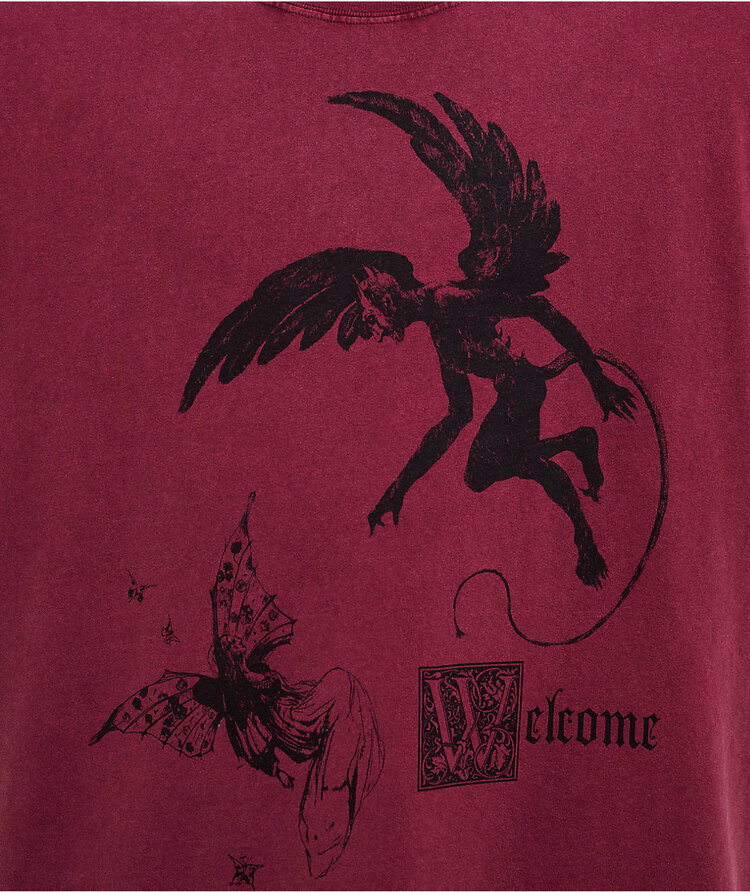 Welcome WELCOME FAIRY TEE MAROON
