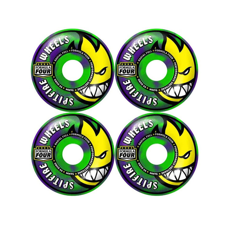 Spitfire SPITFIRE TEAM F4 99A RADIAL FULL NEON GRN/PURP