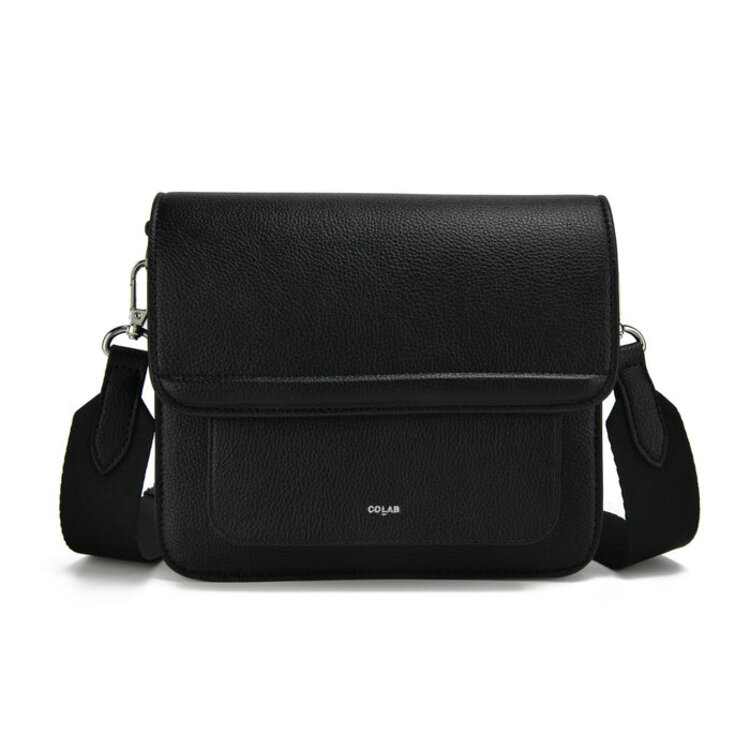 Co-Lab Allure Flap Crossbody | Black