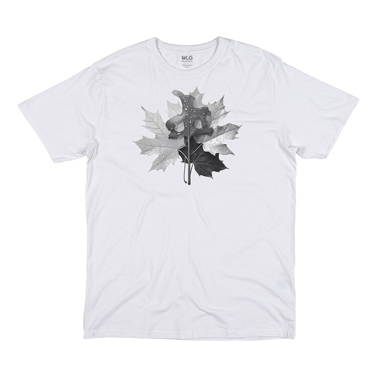 RDS T-Shirt Leaf Pile | White