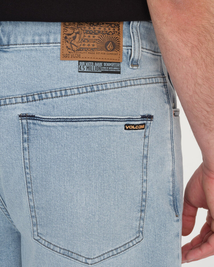 Volcom Youth Billow Denim Short | Desert Dirt Indigo