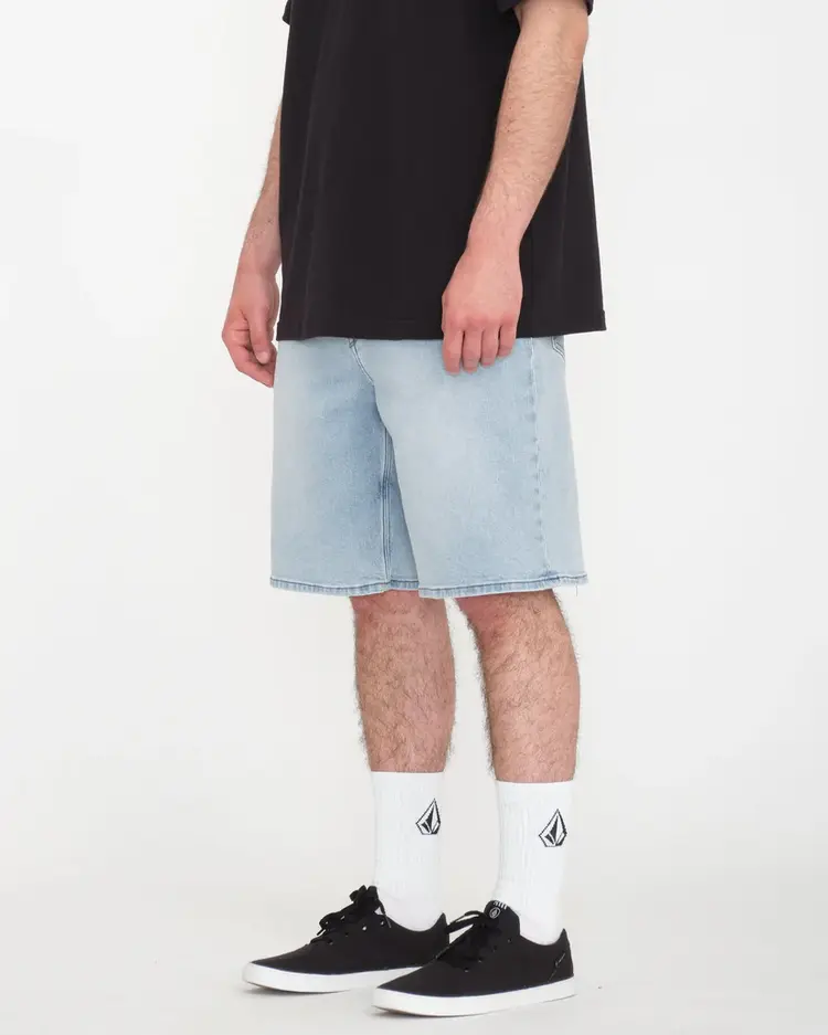 Volcom Youth Billow Denim Short | Desert Dirt Indigo