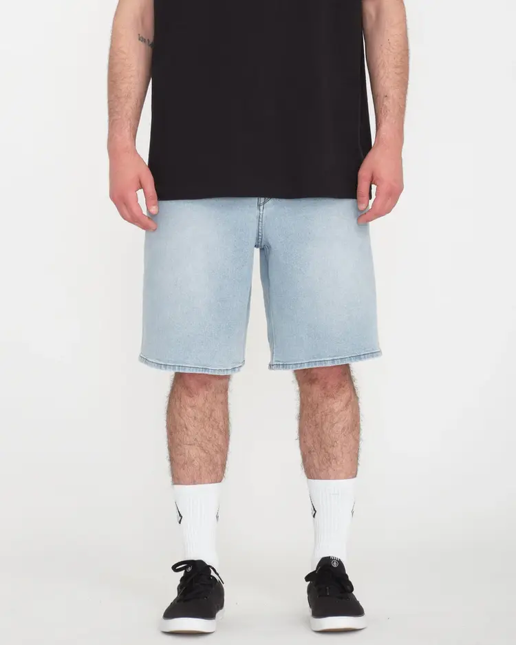 Volcom Youth Billow Denim Short | Desert Dirt Indigo