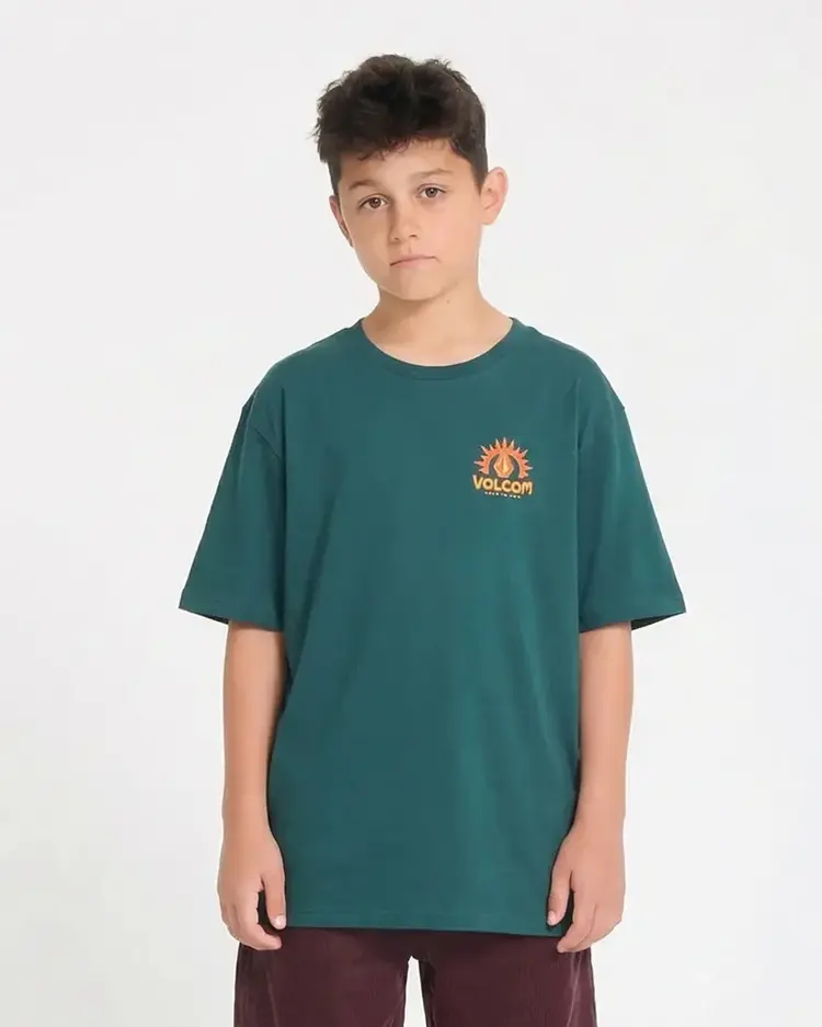 Volcom Youth Solstice Short Sleeve | Rifle Green