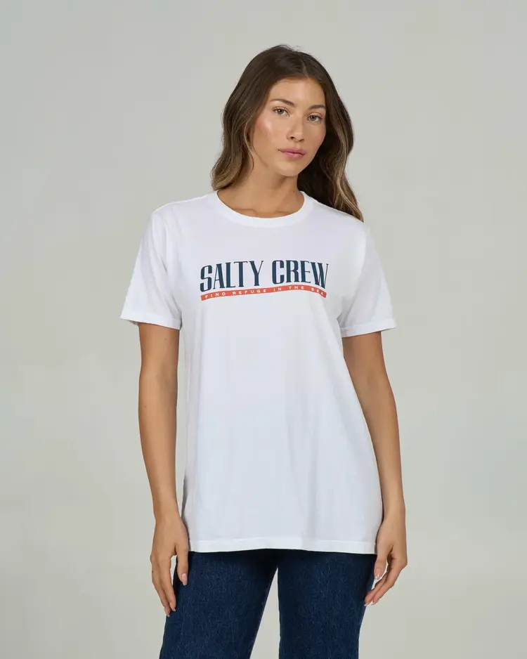 Salty Crew Marlin Paradise B.F. Tee | White