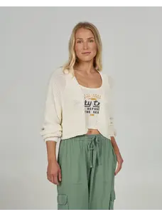 Salty Crew Salty Crew Navigator Cardigan | Off White