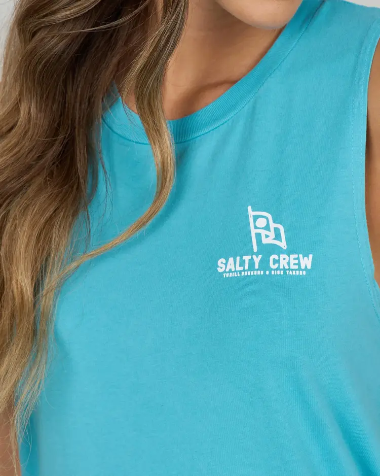 Salty Crew Salty Crew Flying High Muscle Tank | Turquoise