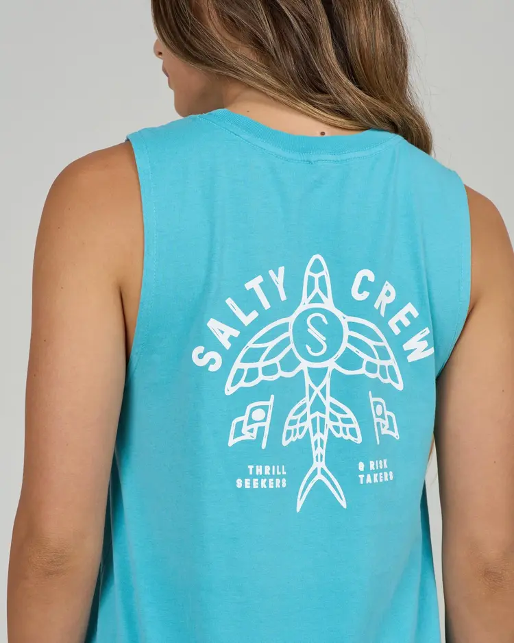 Salty Crew Salty Crew Flying High Muscle Tank | Turquoise