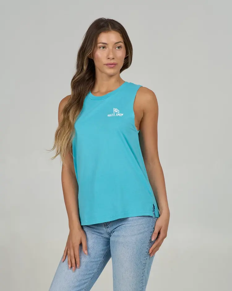 Salty Crew Salty Crew Flying High Muscle Tank | Turquoise