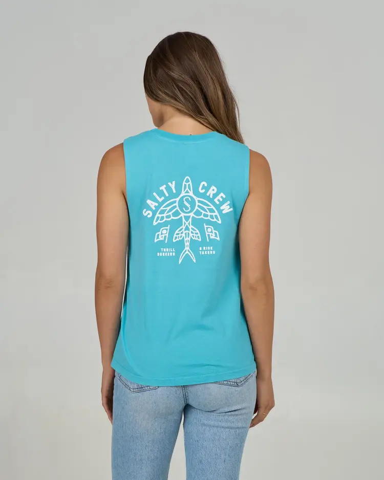 Salty Crew Salty Crew Flying High Muscle Tank | Turquoise