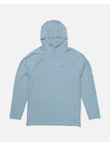 Salty Crew Salty Crew Apex Perforated Sunshirt | Mineral Blue