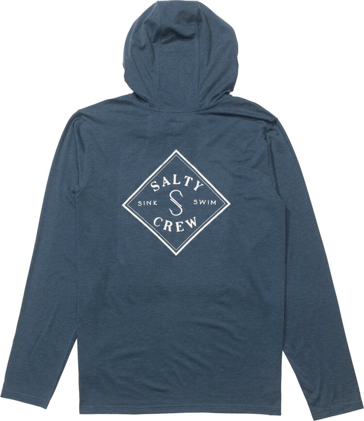Salty Crew Salty Crew Tippet Pocket Uv Hoodie | Pilot Blue