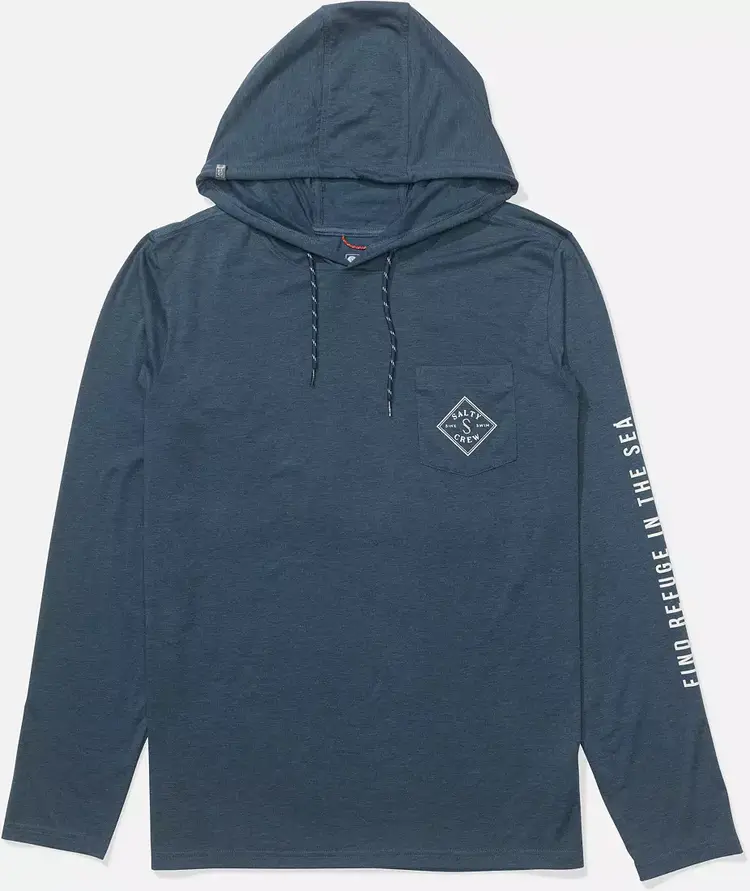 Salty Crew Tippet Pocket Uv Hoodie | Pilot Blue